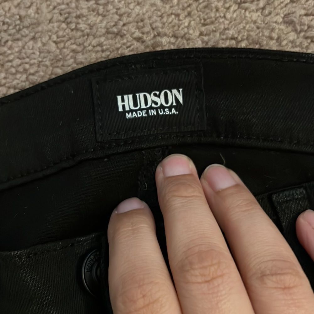 Hudson high rise moto pant coated 25 - Picture 5 of 8